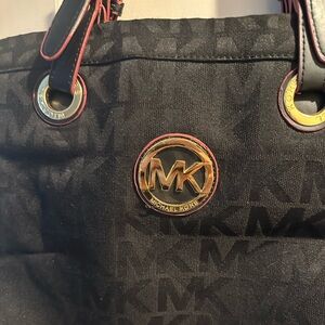 Michael Kors Black and Gold Womens Bag